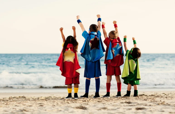 enfants superhéros